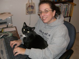 "I just tell her the words, and she types," says Annabelle.