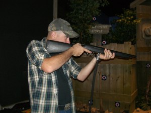 Taylor hits the target