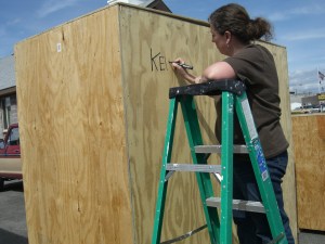 Fancy Labeling Machine Angie plus a permanent marker