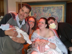 Poppa, Nana, Mommy and Daddy with Baby Hayden