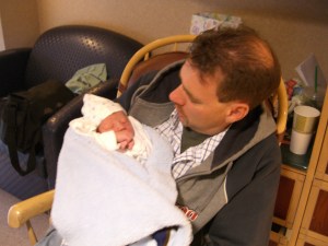 Kevin loving Baby Hayden