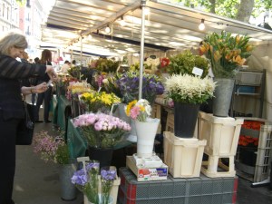 One of many flower stalls flowers on Sunday Market