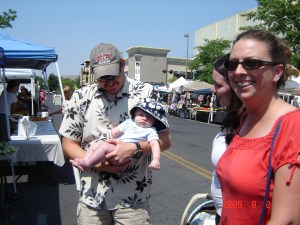 My grandbaby hits the Sunday Market