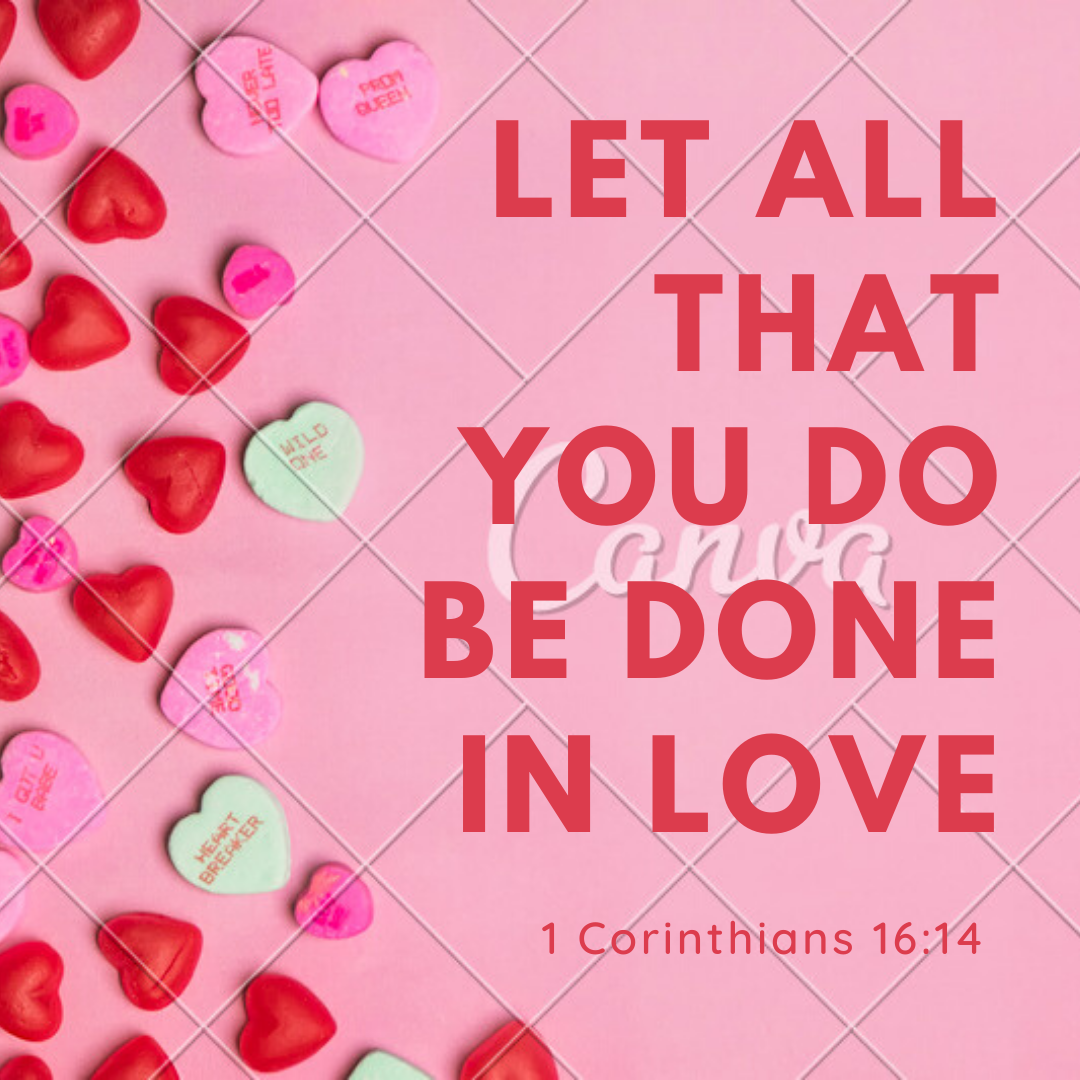 Pastel Candy Hearts Valentines Day Social Media Post