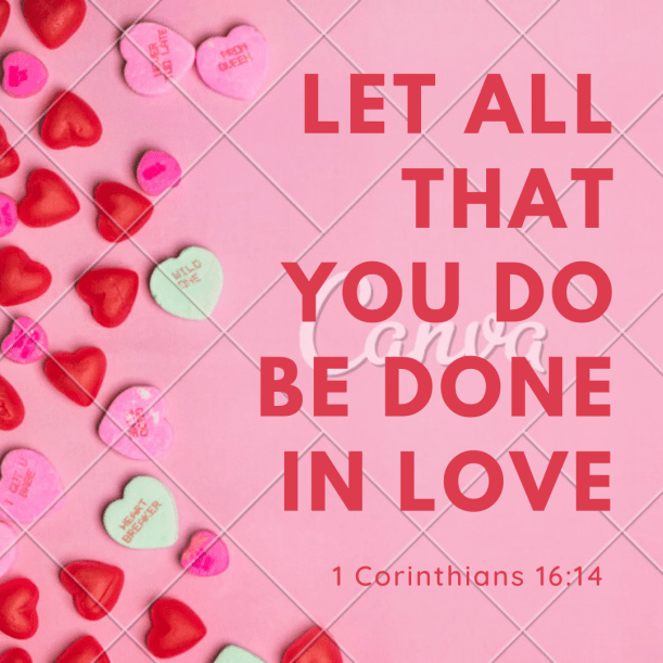 Pastel Candy Hearts Valentines Day Social Media Post